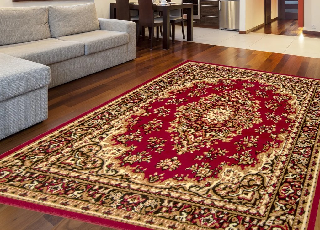 Spoltex, Kusový koberec Samira New Red 12001-011, 80x150, červená, chodba / predsieň