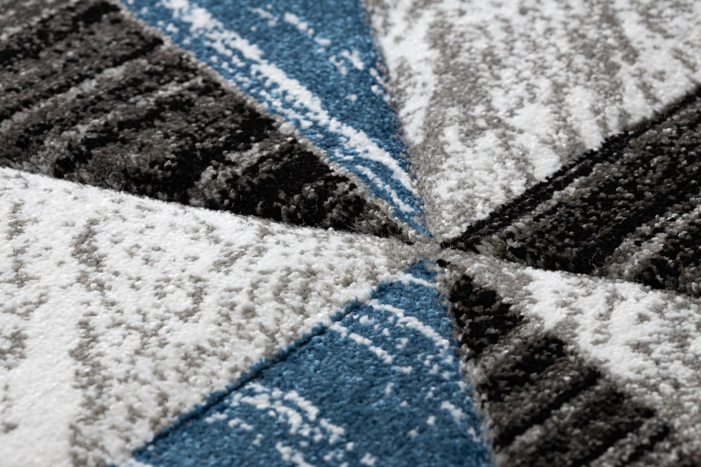 Koberec ALTER Nano trojuholníky, modrý