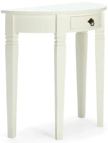 furniture-nabytek.cz - Masívny toaletný stolík Catana v bielej farbe, borovica, lakovaný – guľatý