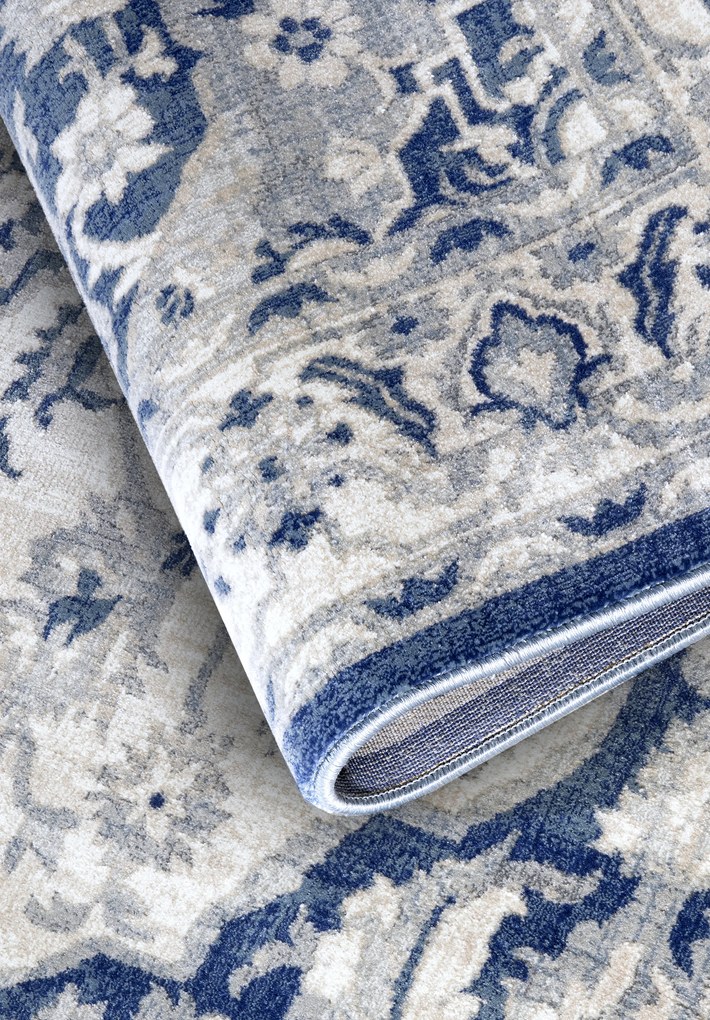 Kusový koberec Villeroy & Boch 106122 Cream, Blue, 200x280, modrá, obývacia izba, Villeroy & Boch