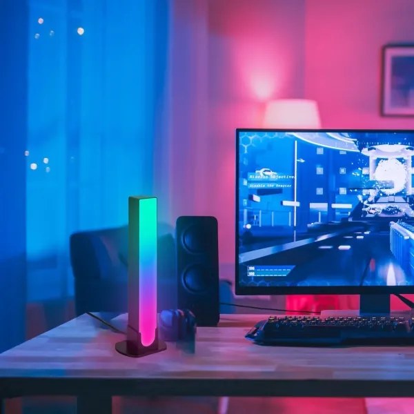 Brilo - SADA 2x LED RGBIC Stm. stolná lampa LED/12W/230V 3000-6500K Wi-Fi Tuya