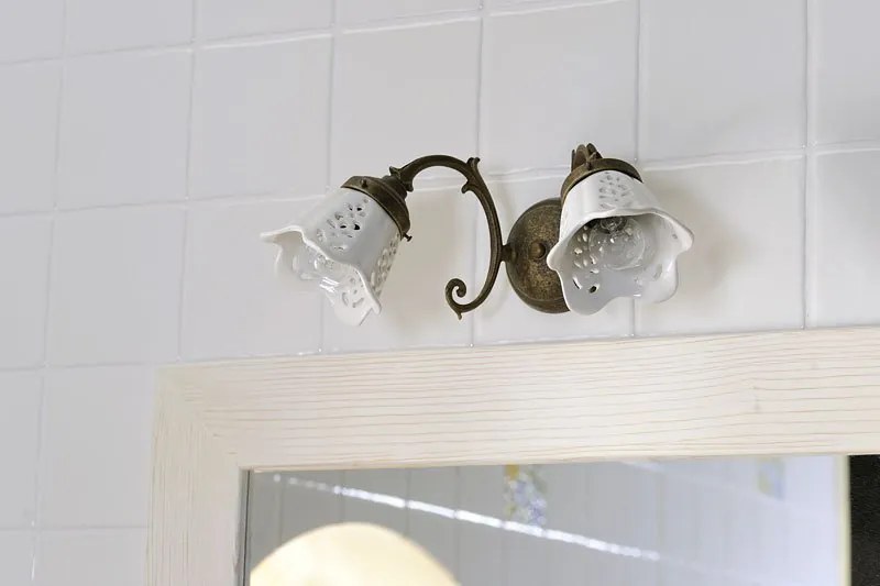 Sapho Sapho, LAMPEDUSA závesné svietidlo E27, 60W, 230V, IP21, keramické tienidlo, 39cm, mosadzná reťaz, MC011C