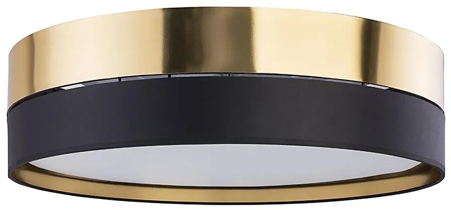 Stropné svietidlo HILTON 4xE27/15W/230V pr. 60 cm mosadz/čierna