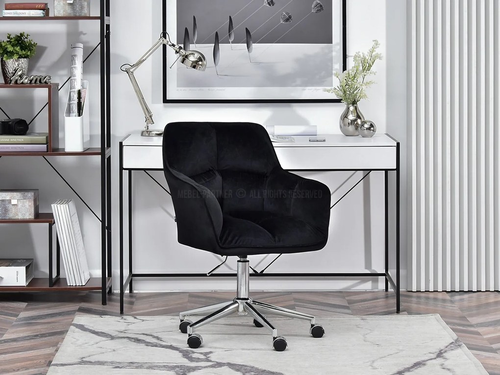 Kreslo Island (čierna + chrómová). Akcia -19%. Vlastná spoľahlivá doprava až k Vám domov. 1110077