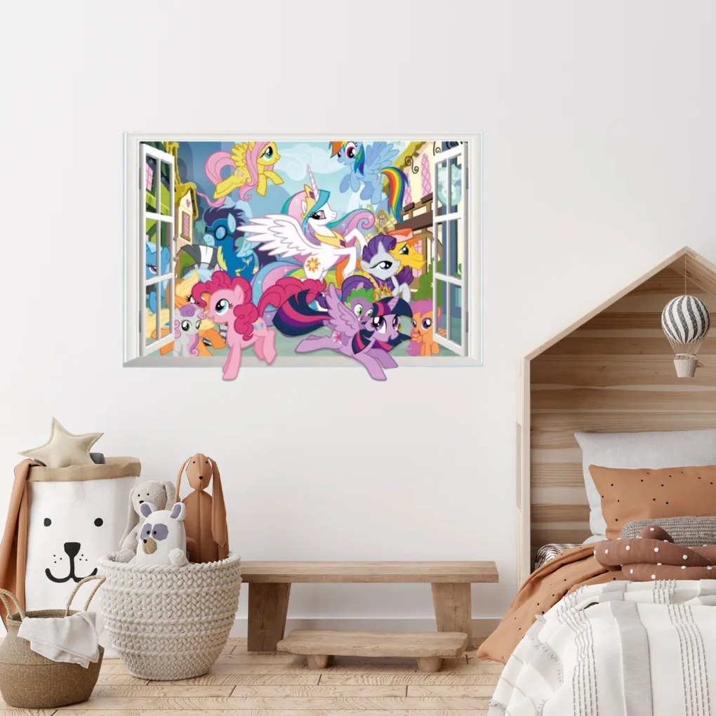 Samolepka na stenu "My Little Pony 3" 70x50 cm