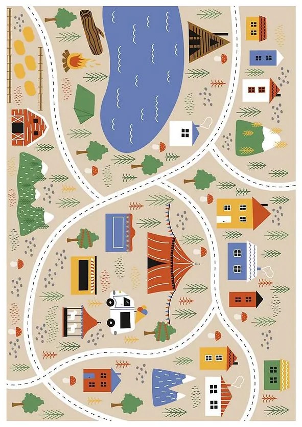 Tlačený koberec Kids 0,8/1,5 00663 (01)