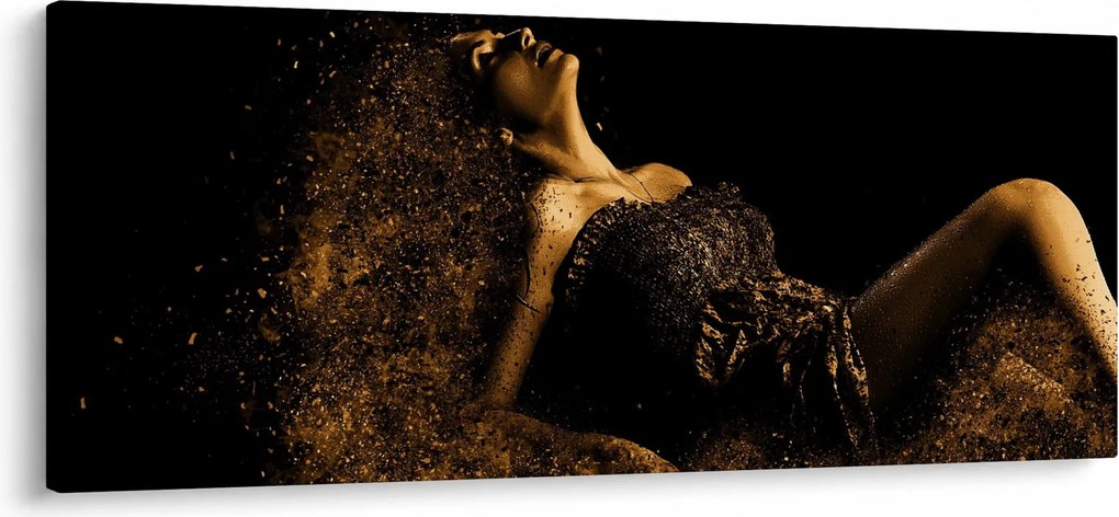 Obraz - Žena zo zlata (120x50 cm)