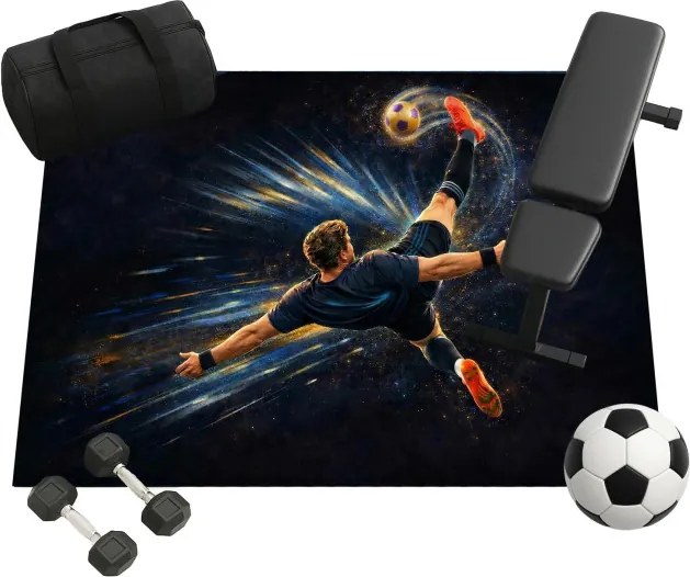 Protišmykový herný koberec Football