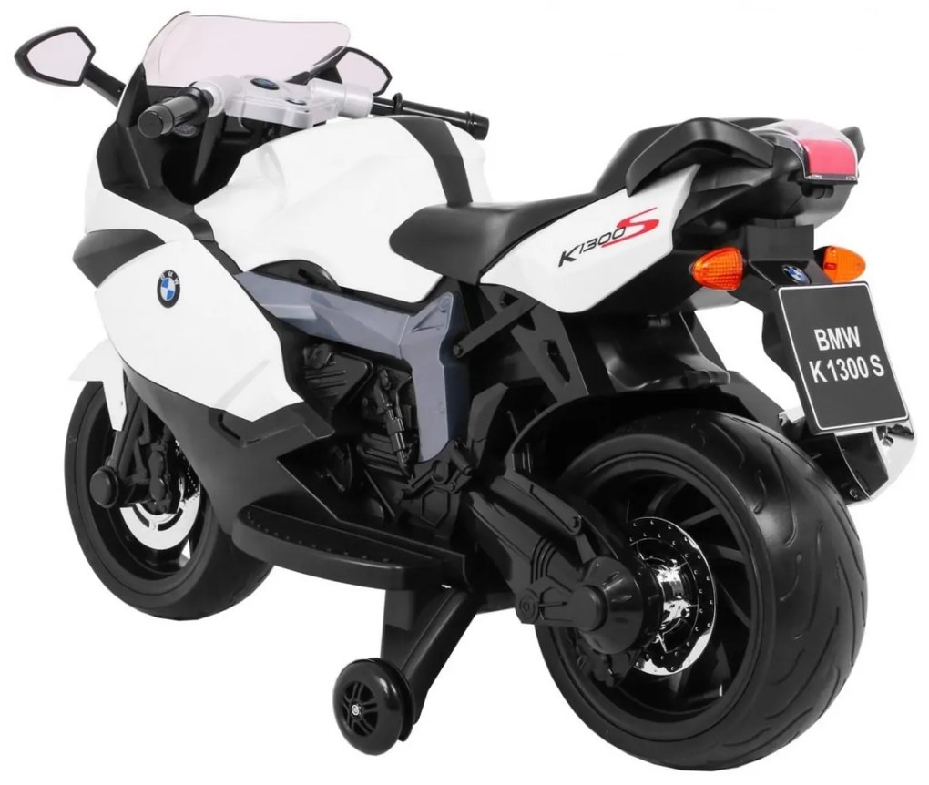 RAMIZ ELEKTRICKÁ MOTORKA BMW K1300S - BIELA - RC-550SMP/10500RPM - BATÉRIA 12V/5,5Ah - 2022