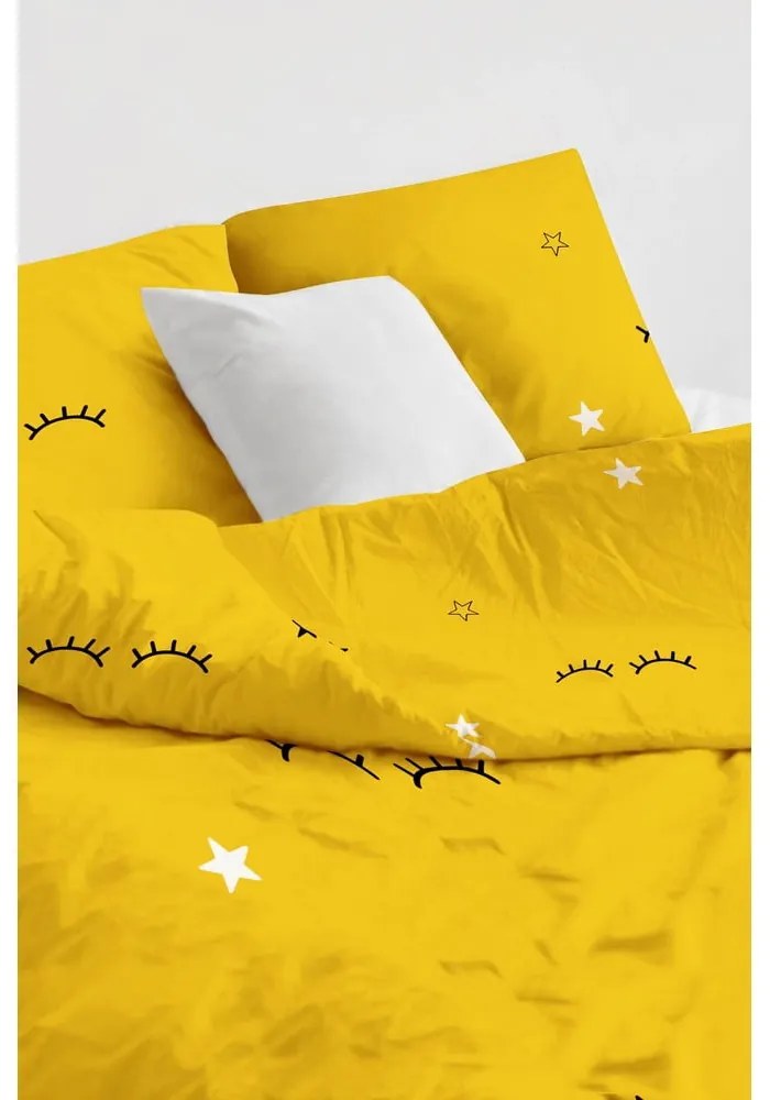 Žlté detské obliečky na jednolôžko 140x200 cm Dide – Mijolnir
