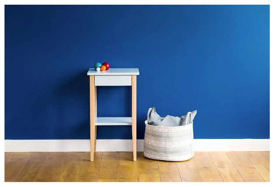 Svetlosivý odkladací stolík Ragaba Entlik