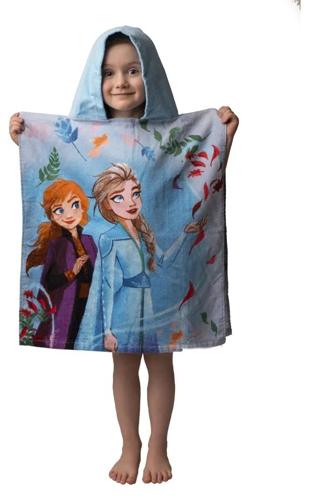 Jerry Fabrics Detské pončo-osuška - Ledové království - blue