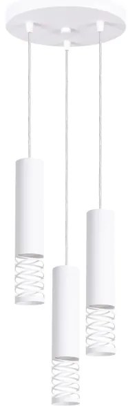 Sollux SL.1689 - Luster na lanku LAMI 3xGU10/10W/230V biela