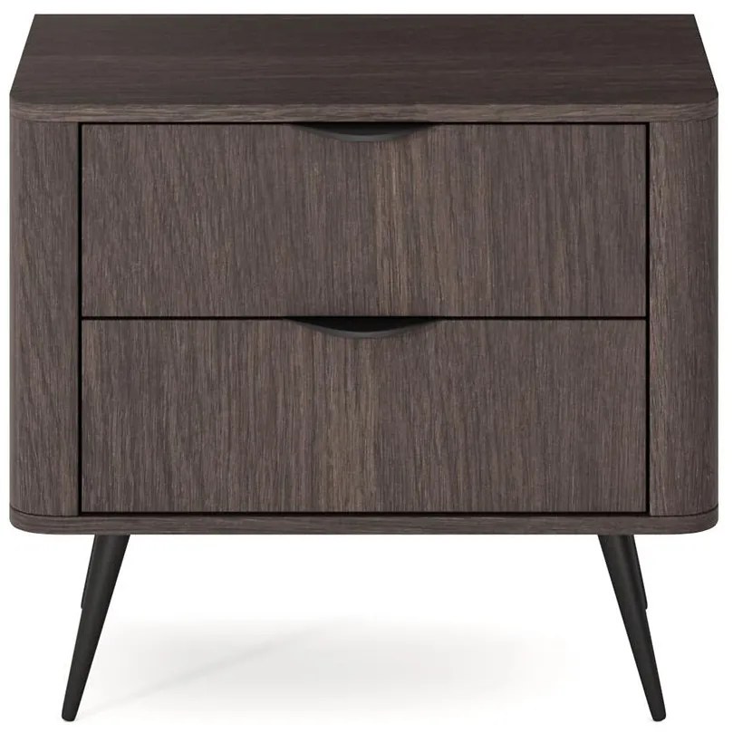 Nočný stolík Veris G dub dunin/čierna