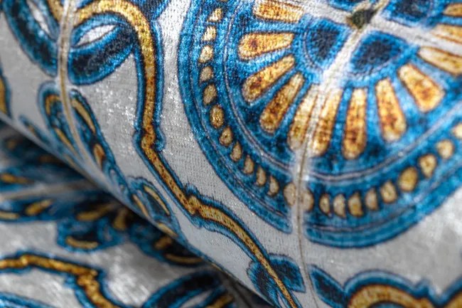 Protišmykový koberec / behúň ANDRE 53020 modrý / béžový