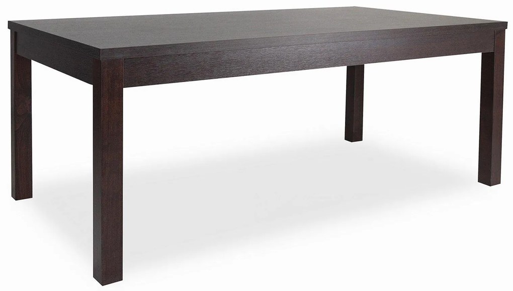 Domov Združenie  KETTY 180R L36 WE - Stôl lamino 180 x 90 + 2 x 45 cm, plat 36mm, wenge