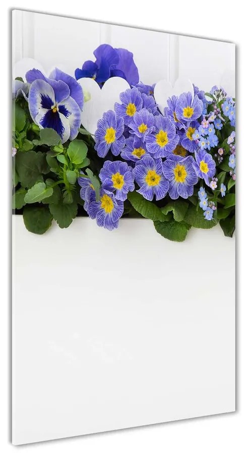 Foto obraz akrylové sklo Fialové kvety pl-oa-70x140-f-99973378
