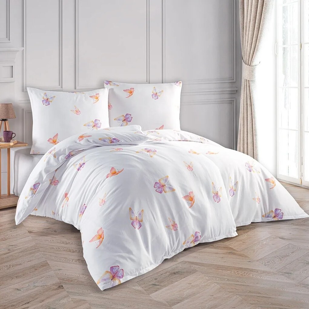 BedTex Saténové obliečky Flutter, 135 x 200 cm, 80 x 80 cm, 135 x 200 cm, 80 x 80 cm