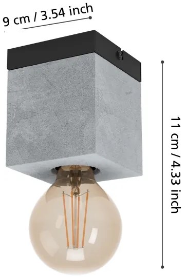 Eglo 43595 - Stropné svietidlo PRESTWICK 1xE27/40W/230V