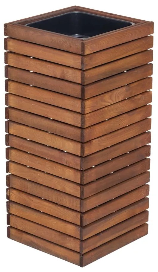 Homerzo Vyvýšený drevený kvetináč 36,5 x 36,5 x 80 cm