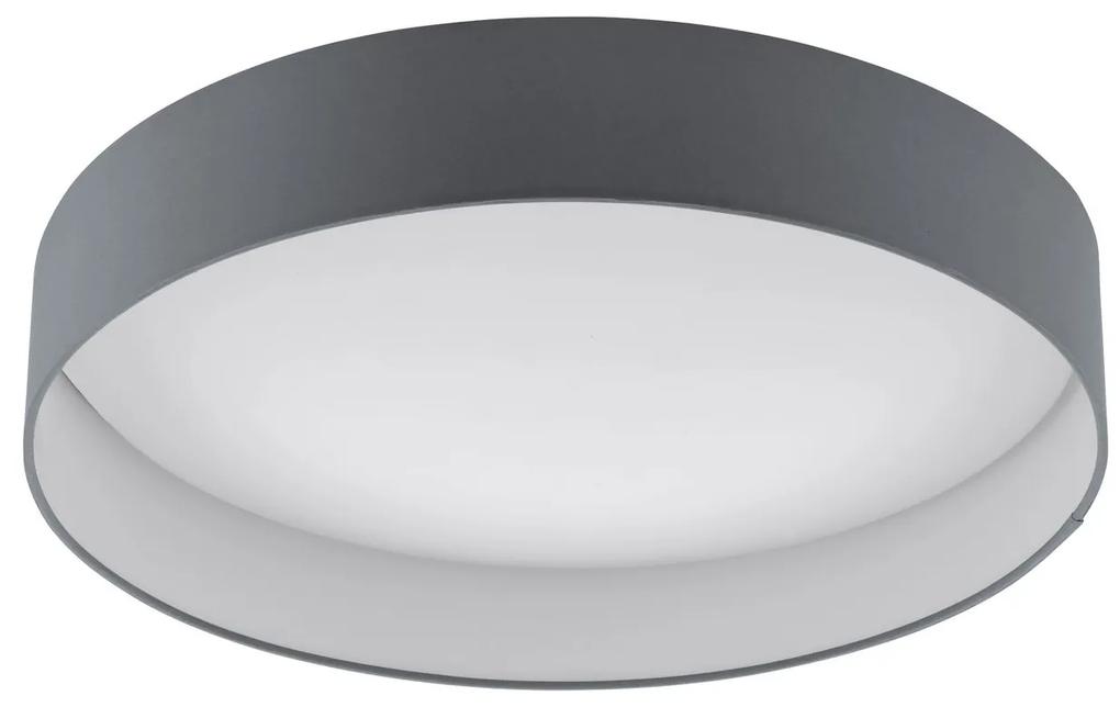 EGLO Stropné LED osvetlenie POLOMARO, 24W, teplá biela, 50m, okrúhle, šedé