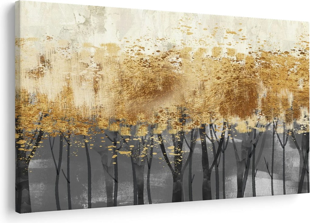 Obraz - Zlaté stromy (90x60 cm)