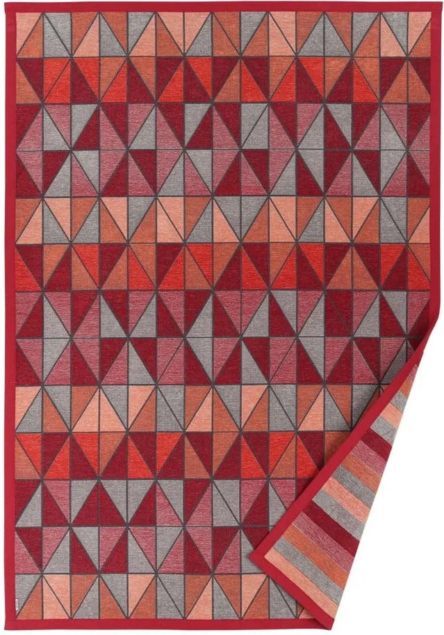 Červený vzorovaný obojstranný koberec Narma Treski, 160 x 230 cm