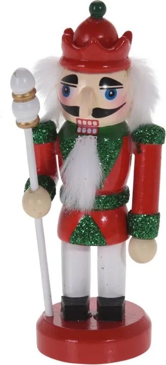 Luskáčik na vianočný stromček s žezlom 9 cm