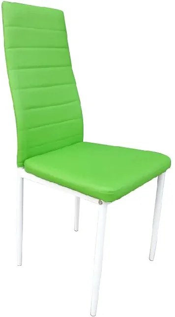 TEMPO KONDELA Coleta Nova jedálenská stolička zelená / biela