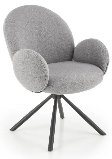 Jedálenská stolička KIVA 1 ks sivá