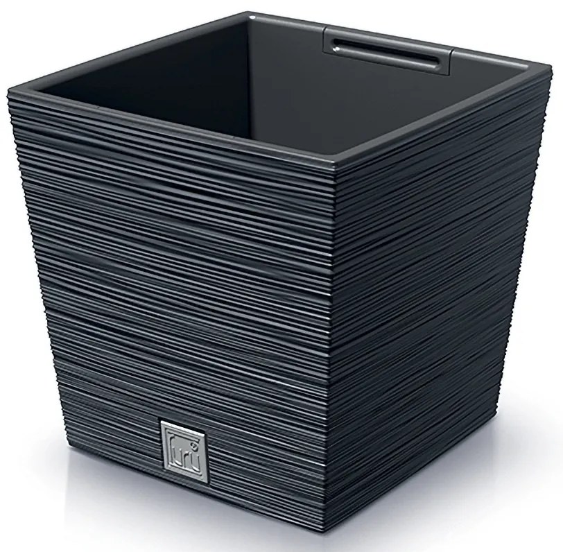 Plastový kvetináč DFS300 29,5 cm - antracit