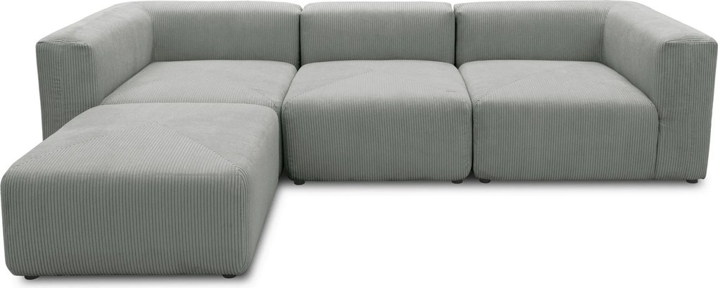 XXXLutz ROHOVÁ SEDAČKA, textil, svetlosivá MID.YOU - Online Only obývacie izby - 001776018423