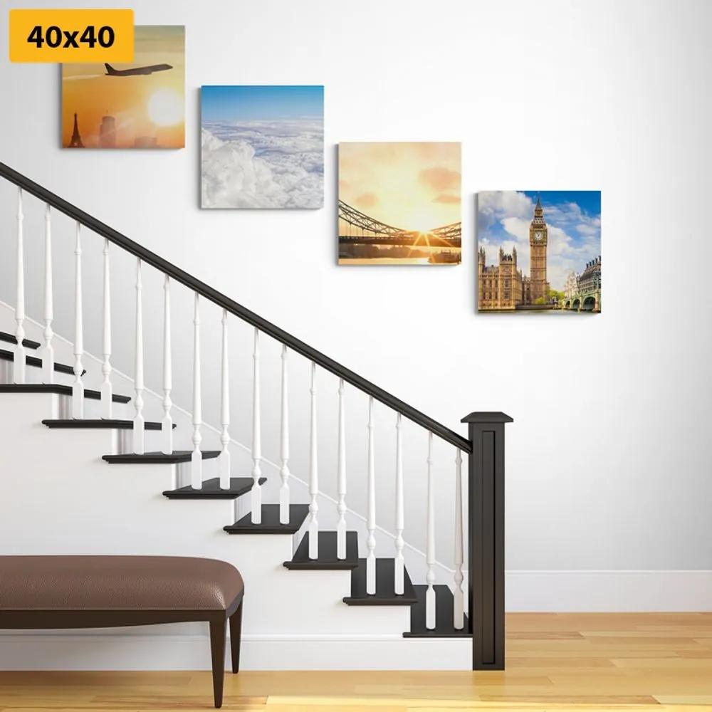 Set obrazov jedinečná cesta - 4x 60x60