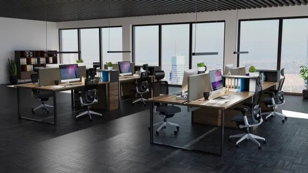 LED Luster na lankách/prisadený LED/44W/230V 4000K 120 cm čierna