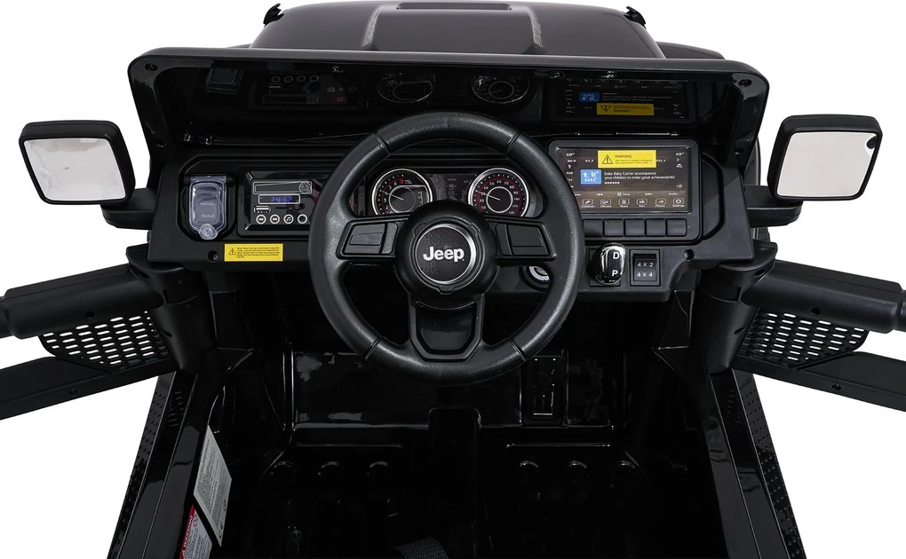 Ramiz Jeep Wrangler Rubicon LIFT elektrické autíčko pre deti čierne