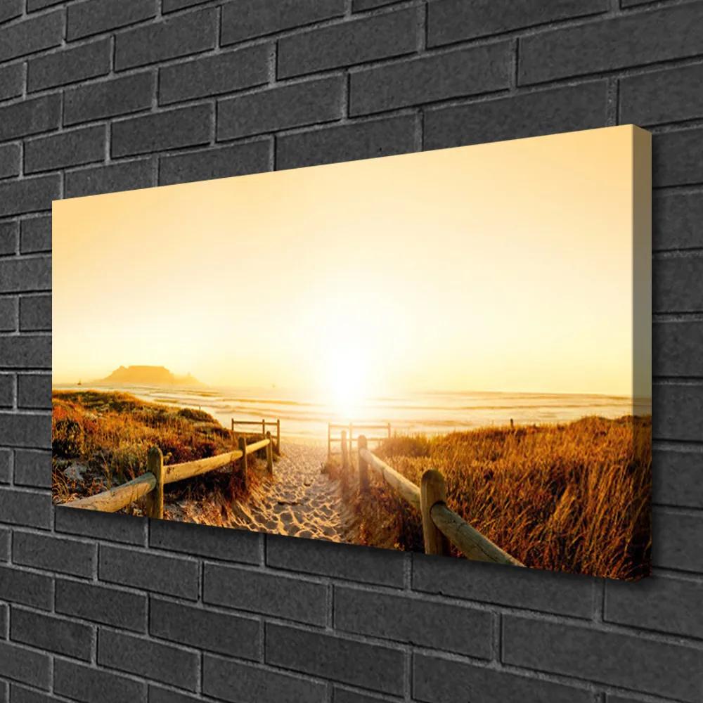 Obraz Canvas Chodník pláž more 125x50 cm