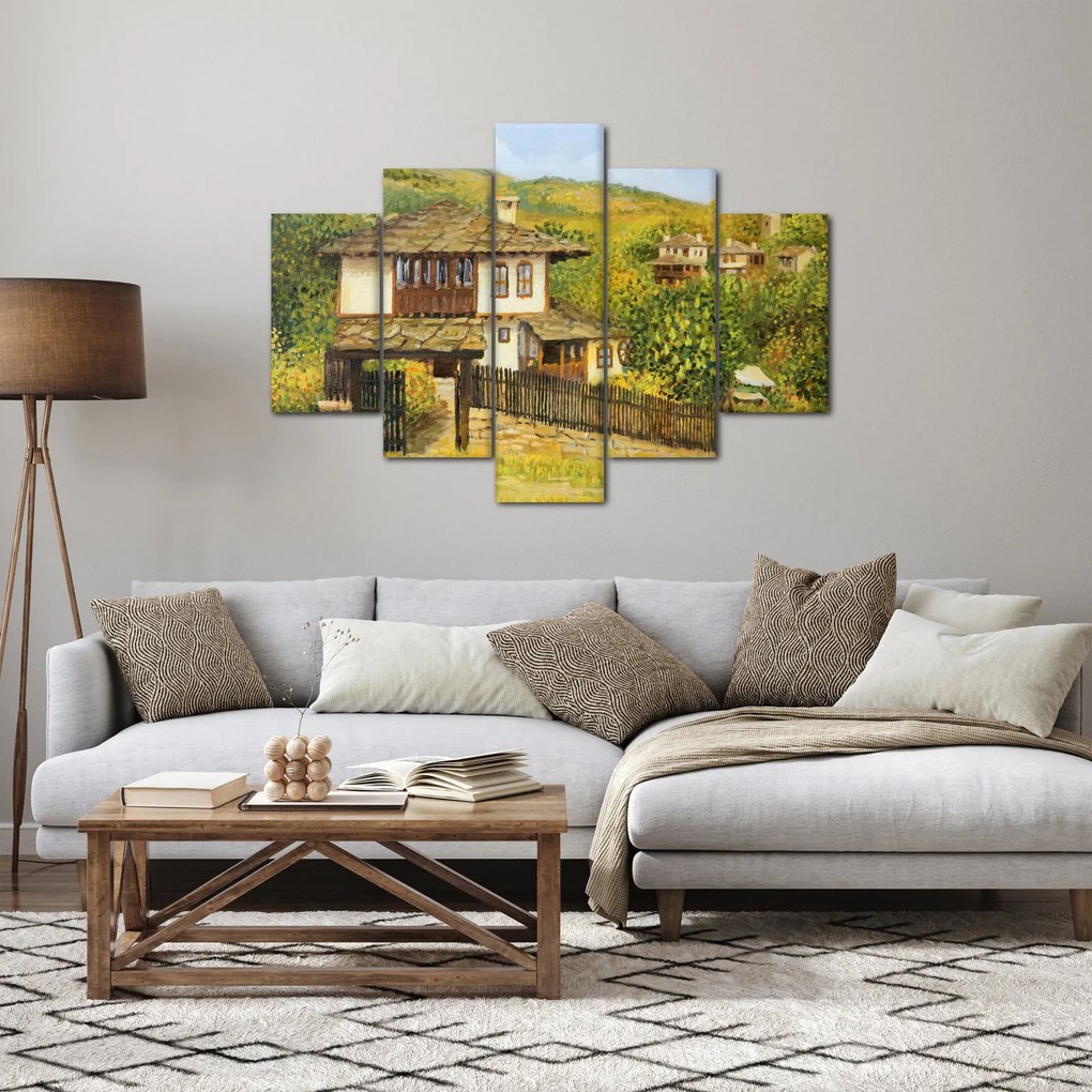 Obraz - Chalúpky v lete (150x105 cm)