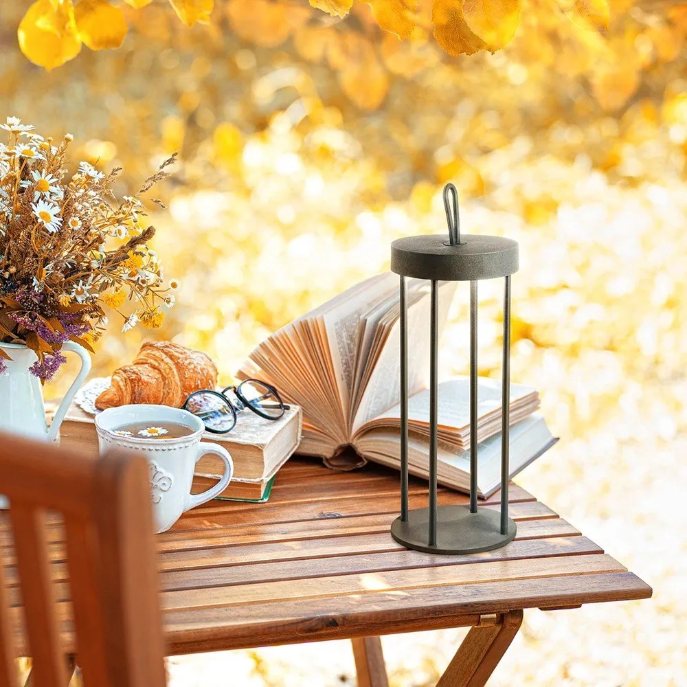 Čierna LED stolová lampa (výška 36 cm) Kante – Fischer &amp; Honsel