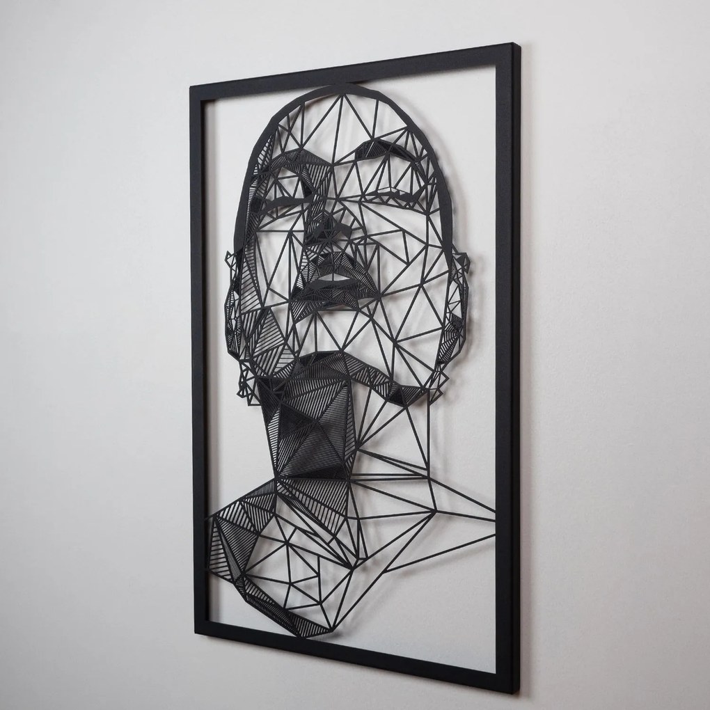 Nástenná kovová dekorácia Antonietta čierna