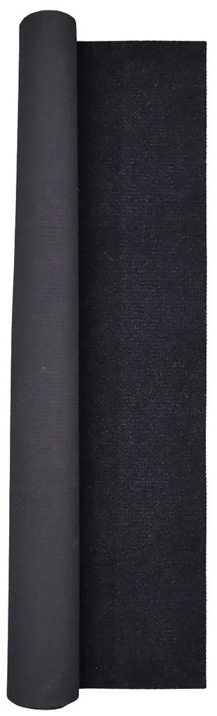 Vopi, Behúň na mieru Quick step antracit, šíre 150 cm, šedá, chodba / predsieň