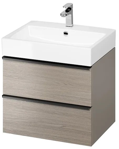 Cersanit - VIRGO závesná skrinka pod umývadlo 60cm, šedá-čierna, S522-021