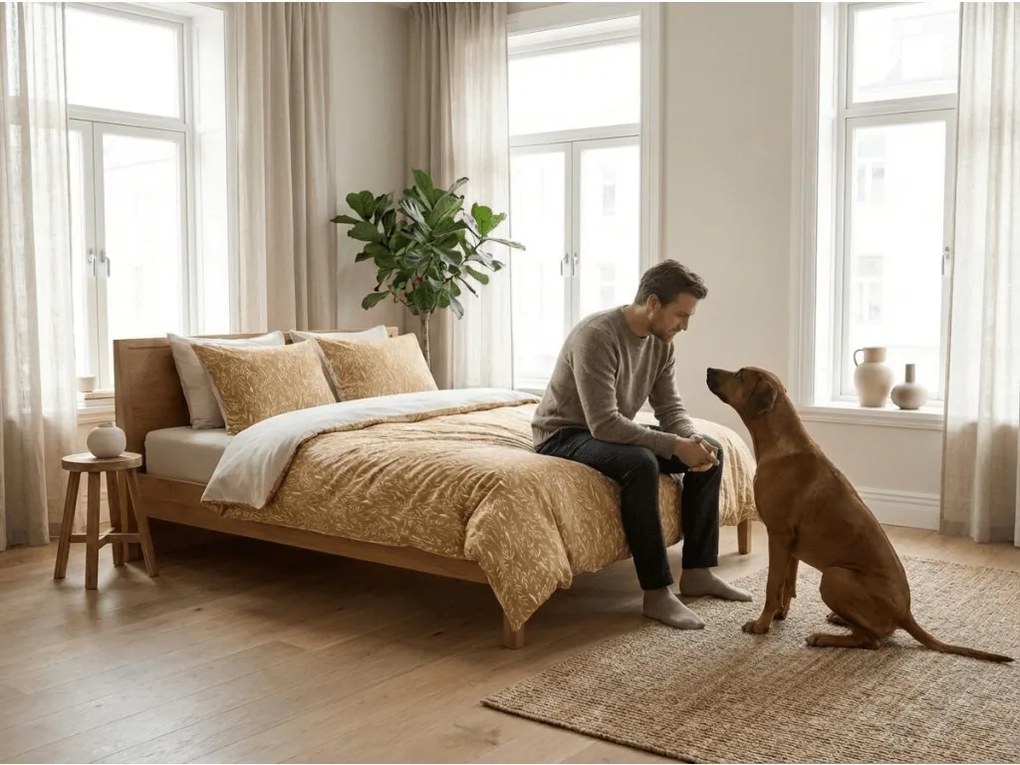 Flanelové obliečky z mikrovlákna KOSTAR žlté Rozmer obliečky: 2 ks 70 x 90 cm | 200 x 220 cm