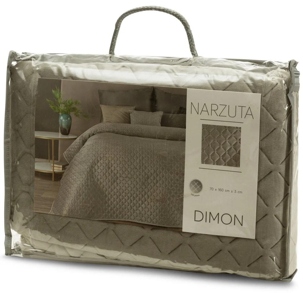 PREHOZ NA POSTEĽ DIMON 170X210 CM TMAVOBÉŽOVÝ
