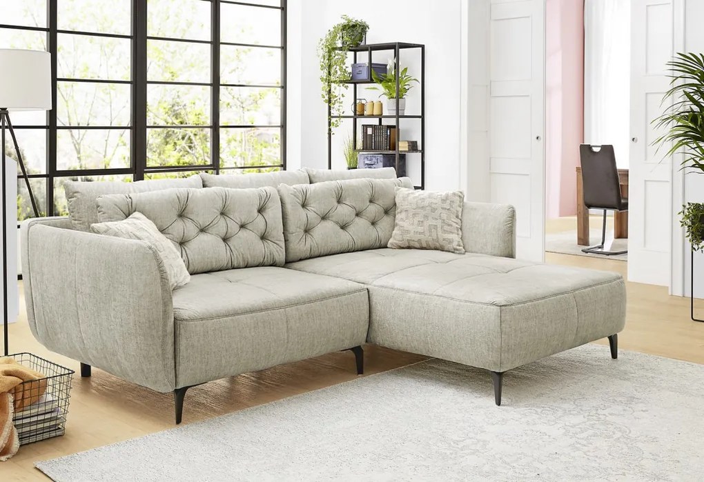 Rohová sedacia súprava Salo, béžová látka