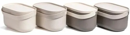 Plastia Nádoba na bioodpad s rámčekom a sáčkami, taupe, 3,1 l