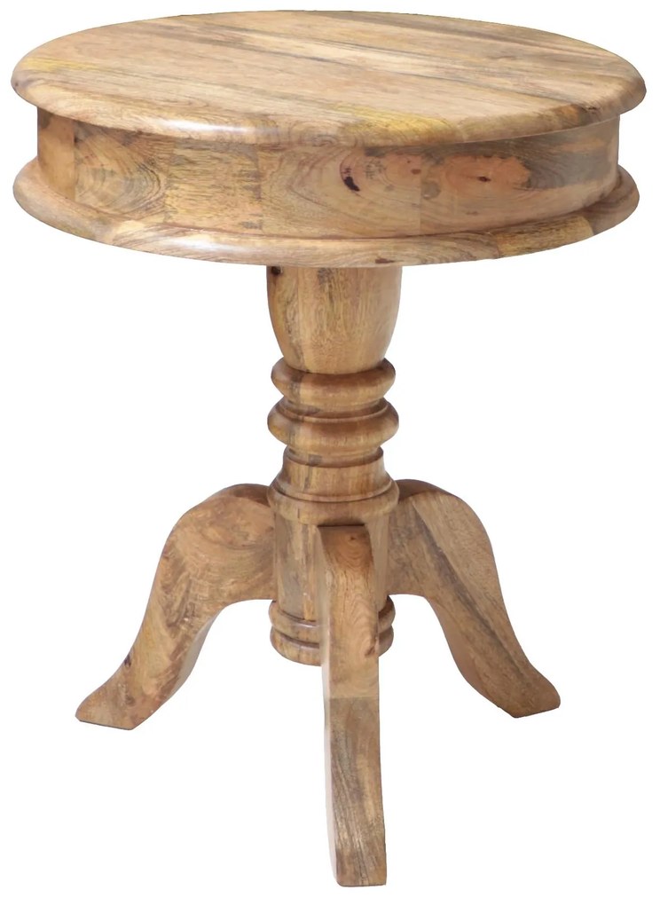 furniture-nabytek.cz - Konferenčný stolík masív okrúhly z dreva mango 50x60x50