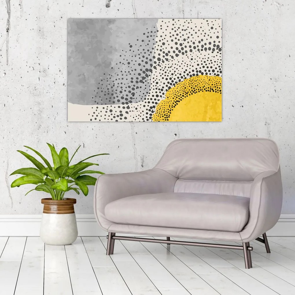 Obraz - Abstraktná maľba pláže N⁰3 (90x60 cm)