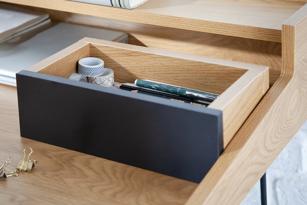 Písací stôl Studio 110cm dubový vzhľad