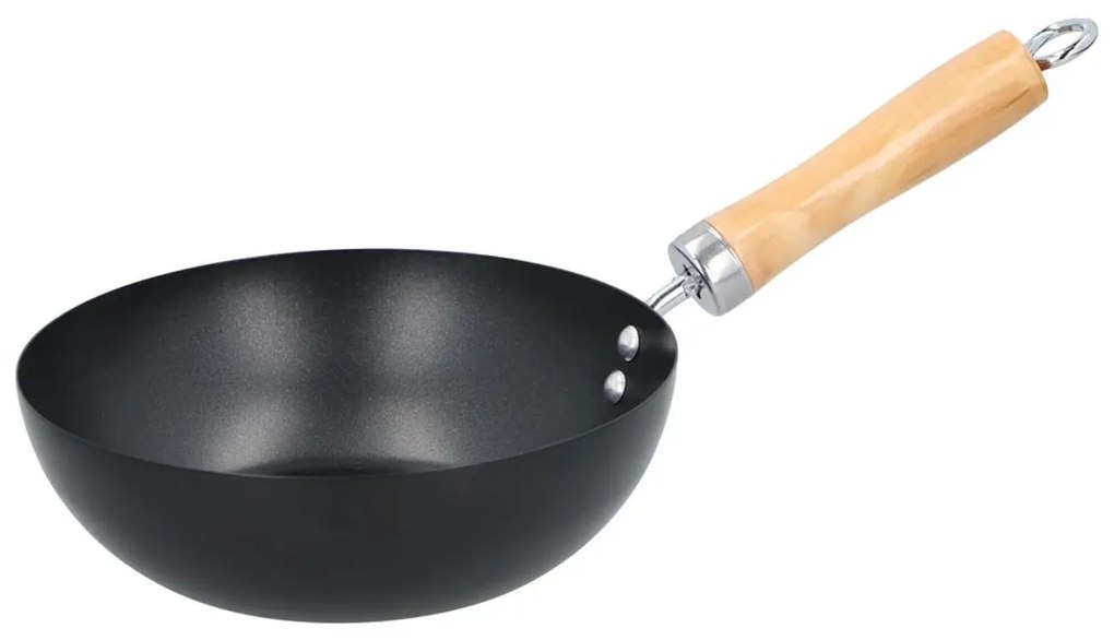 Alpina Panvica Wok s drevenou rukoväťou, 20 cm