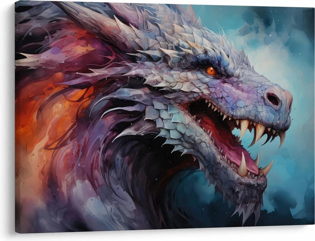 Obraz - Ilustrácia draka (70x50 cm)